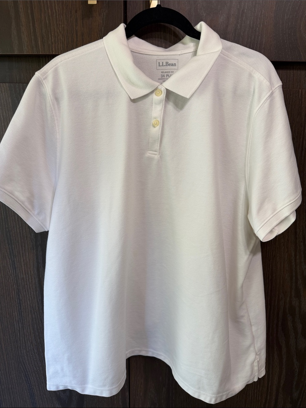 L.L. Bean Women’s 3X Plus Polo Shirt Short Sleeve, 100% Cotton